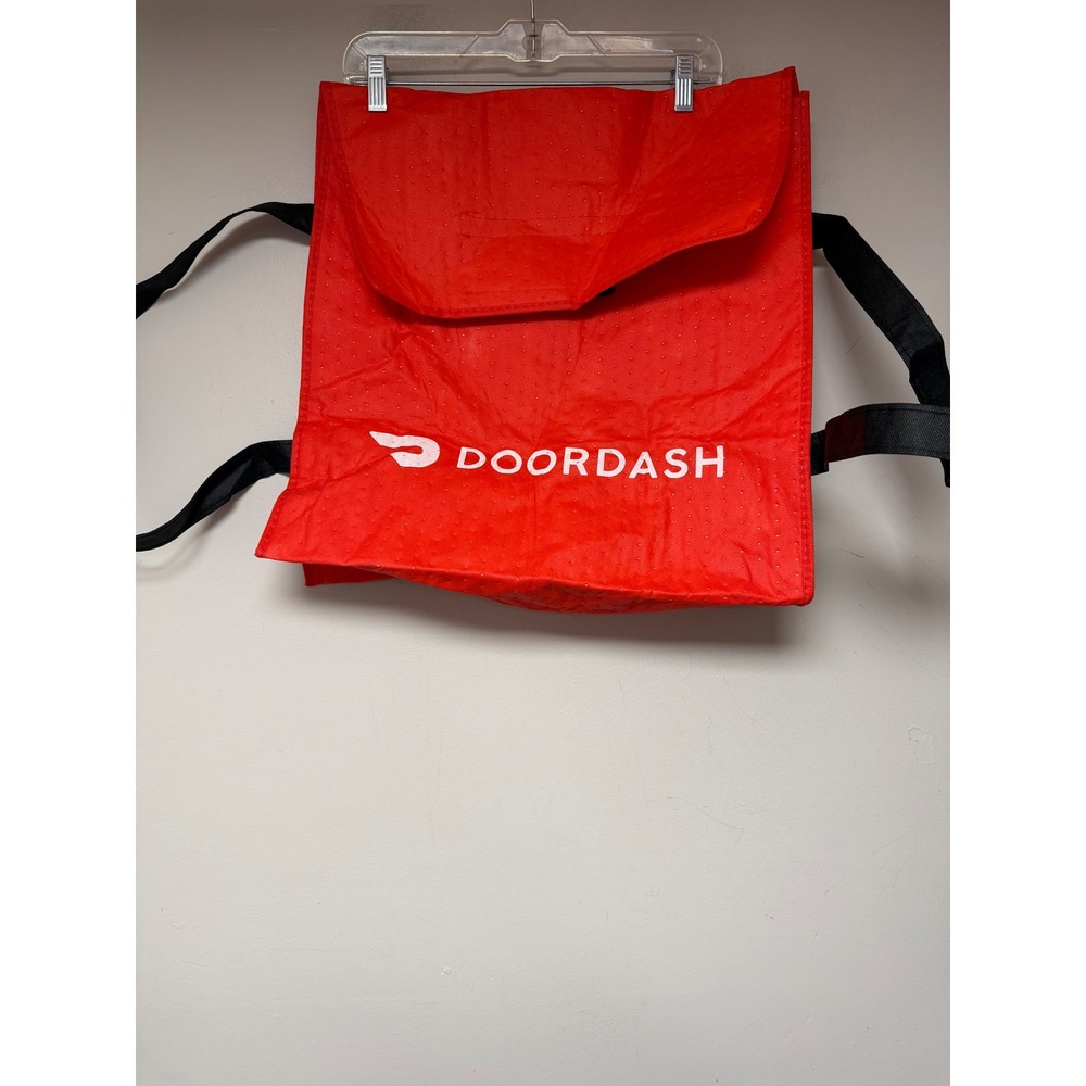 DoorDash Insulated Delivery Bag Red Backpack‎ Food Delivery Thermal Cooler